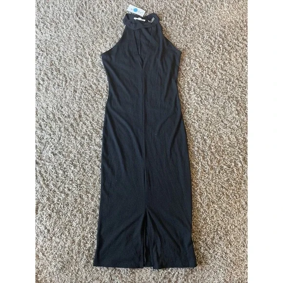 La Hearts | Dresses | Nwt La Hearts Pacsun Juniors Black Ribbed Keyhole Maxi  Halter Dress Size Small | Poshmark